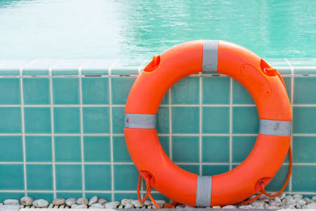 Ring buoy swimming pool.の写真素材