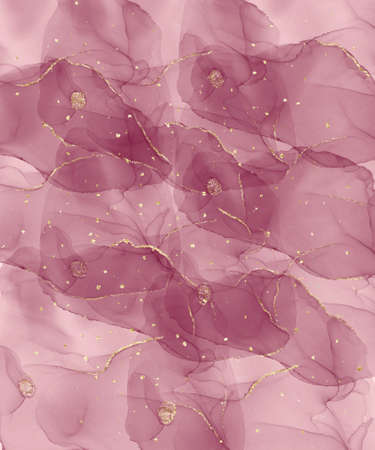 Abstract art rose paint luxury gold textureの写真素材