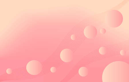 Abstract vector background with wave line and bubble texturesの写真素材