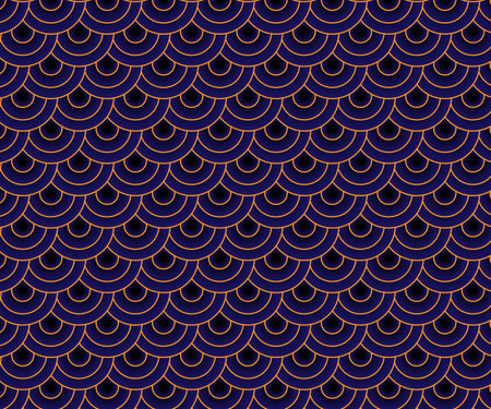Abstract pattern background japanese style with blue luxury goldのイラスト素材