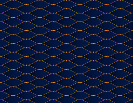 Abstract pattern blue  luxury golden backgroundのイラスト素材