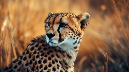 Cheetah in the Okavango Delta - Moremi National Park in Botswanaの素材