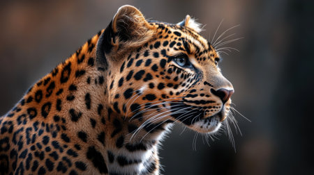 Portrait of beautiful leopard (Panthera pardus)の素材