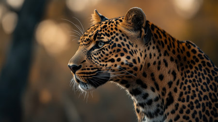 Leopard in the Okavango Delta - Moremi National Park in Botswanaの素材