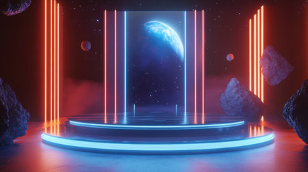 3d rendering. Futuristic Sci-Fi Sci-Fi Background. Futuristic Sci-Fi Background. Futuristic Sci-Fi Background.の素材
