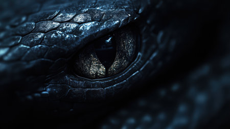 Close-up of the eye of a crocodile. Macro.の素材