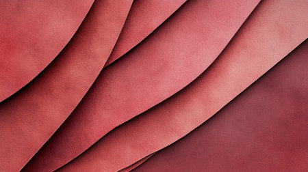 Red leather texture with curve lines. Abstract background and texture for design.の素材
