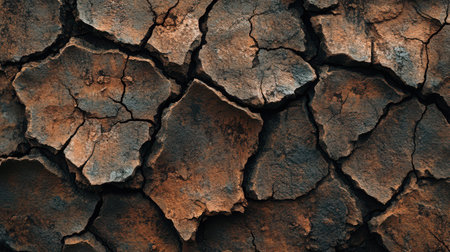 Dry cracked earth texture background. Global warming and climate change concept