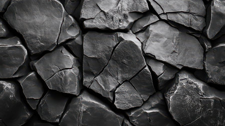 Background of black stones. The texture of the stone. Close-up.