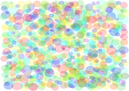 Circular bokeh pattern numerous color combinations.のイラスト素材