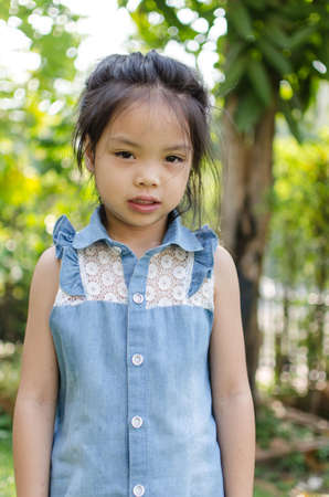 The girl is the daughter of my own の写真素材