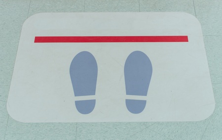 Symbol is the sign for the crows foot stand.の写真素材