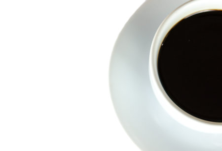 Coffee cup on white background.