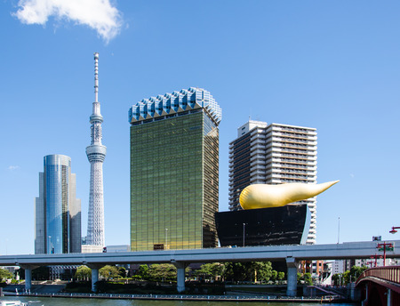 TOKYO,JAPAN-OCT 11 : Building Tokyo Sky Tree.on Oct 11,2013 in Tokyo, Japan.のeditorial素材