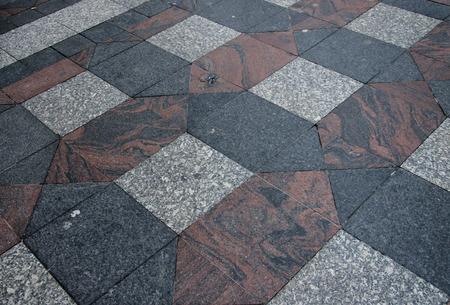 Brick block walkway  in pattern good for background.の写真素材