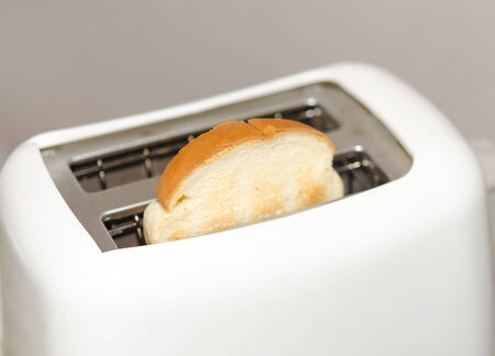 The toast one sheets in the toasterの写真素材