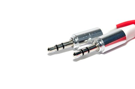 Speaker Head jack on a white background.の写真素材