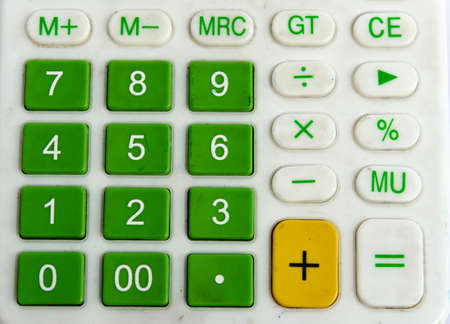 close up Green calculator.の写真素材