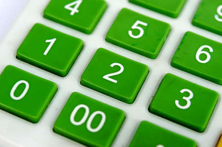 close up Green calculator.の写真素材