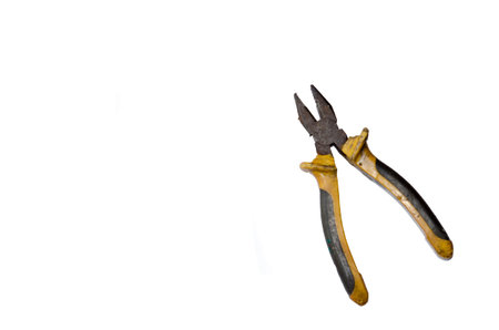 Pliers isolated on the white background.