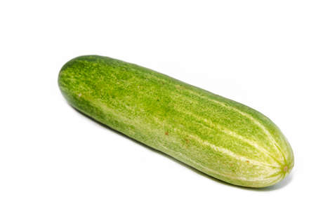 cucumber isolated on white backgroundの写真素材