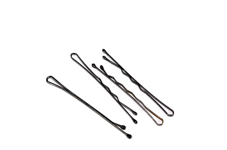 Hair Clips isolated on the white backgorund.の写真素材