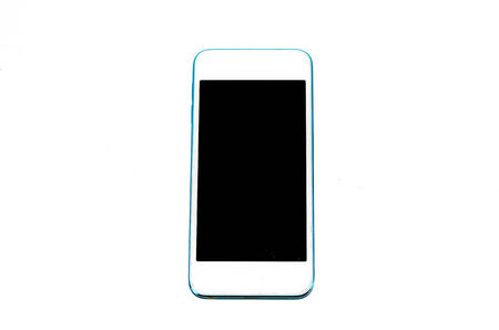 smart phone isolated on the white background.の写真素材