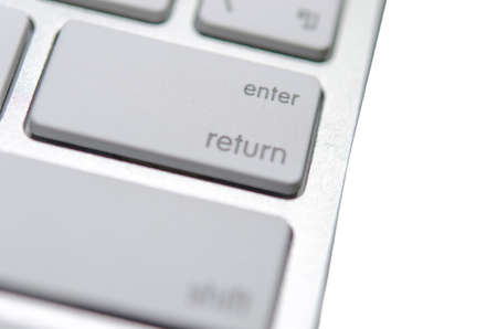 keyboard enter key on the table.の写真素材