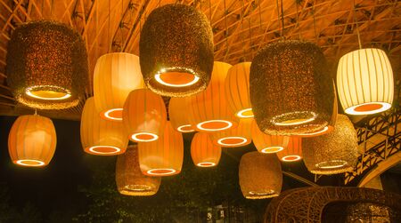 Lamp beautiful under the roofの写真素材