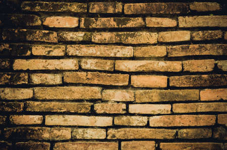 Brick wall .Film style color effectの写真素材