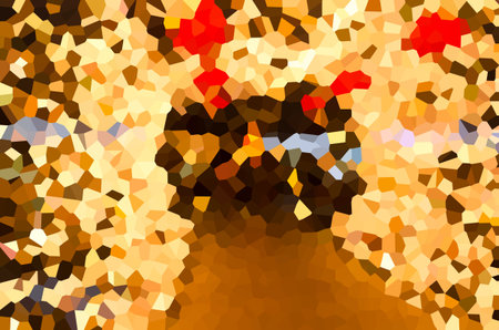 bokeh abstract light backgrounds.Mosaic blurred imageの写真素材