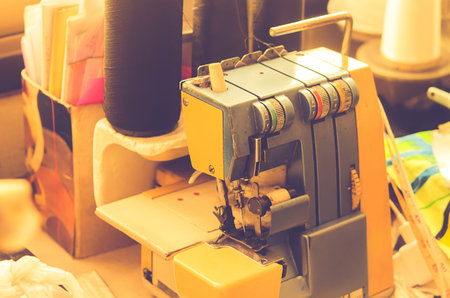 Sewing machine - vintage style effect picture