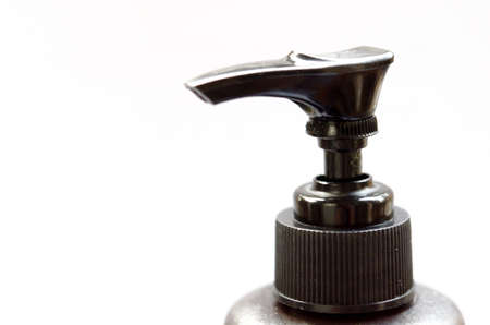 Close up  bottle of shampoo product on white backgroundの写真素材