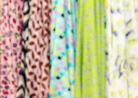 Blurred colorful of fabric texture background