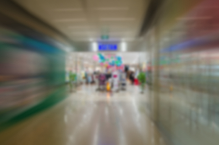 atmosphere around shopping malls blur backgroundの写真素材
