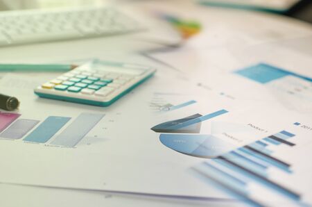 Business paperwork present with diagram.business conceptの写真素材