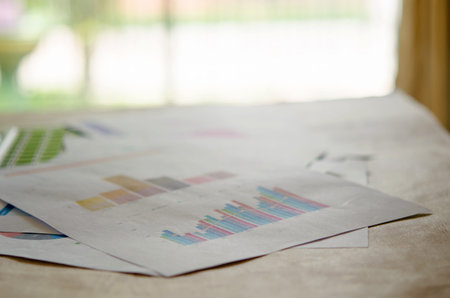 Business finance, accounting, statistics and analytic research concept