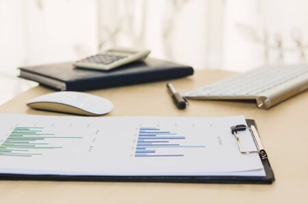 Business finance, accounting, statistics and analytic research conceptの写真素材