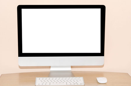 Desktop computer with wireless keyboard and mouse