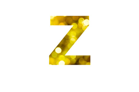 alphabet letter symbol - Z. Isolated on white backgroundの写真素材