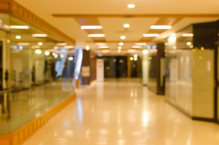 Abstract blur Inside the building used for background.