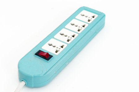 power plug isolated on the white.