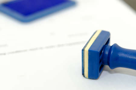 Rubber Stamps  of documentsの写真素材