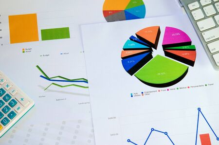 Finance and accounting business, business planing, accountingの写真素材