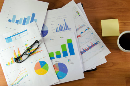 Showing business and financial report.
