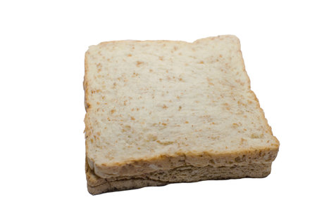 bread on the white background.