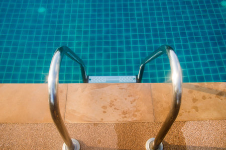Outdoor swimming pool in hotel resort