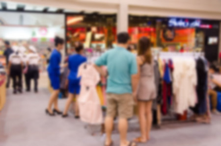 Abstract Blurred of shopping in the mall.の写真素材