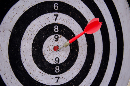 Dartboard wide angle dramatic lightの写真素材