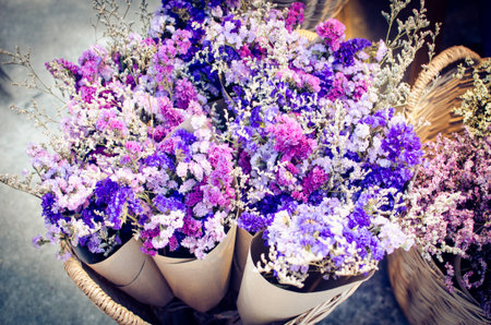Bouquet Purple vintage- Vintage filter.の写真素材
